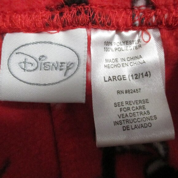 Disney lounging pajama pants Mickey and Minnie so soft with elastic waist sz. L - Picture 2 of 6